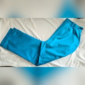 The Limited Stretch Cropped Pants Straight Leg Turqoise Euc Sz 8